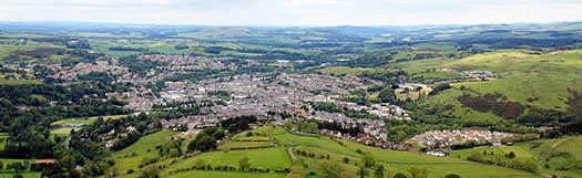 Hawick from the air